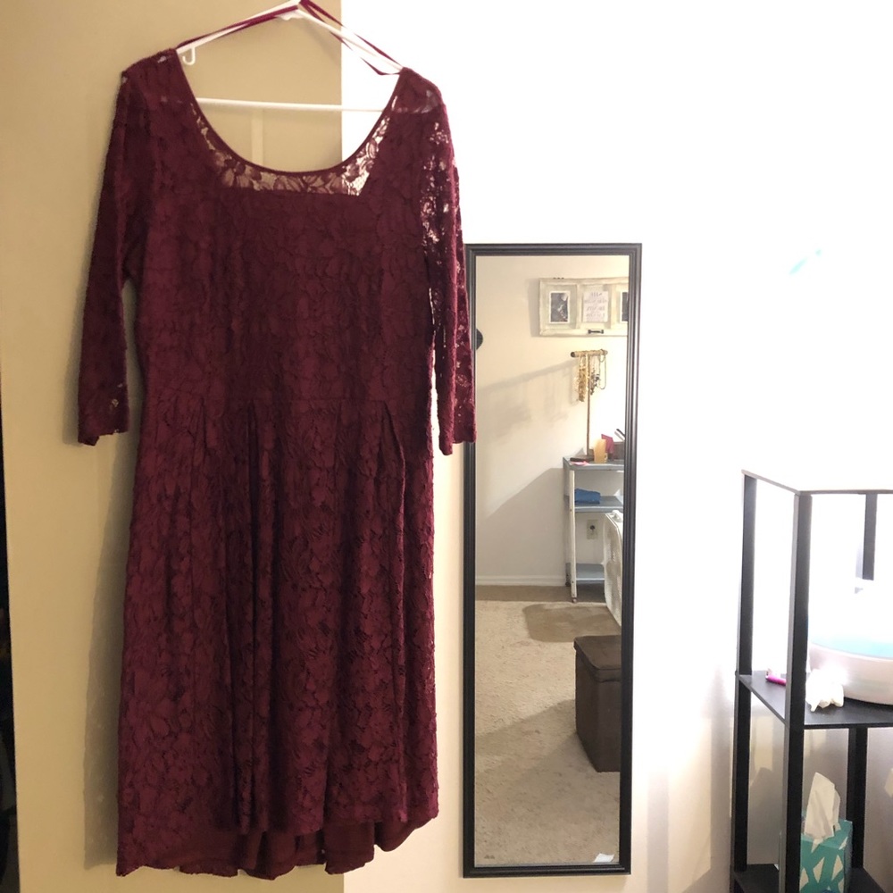 Lane Bryant Lace Fit & Flare dress